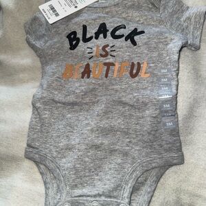 Carter's Gray Bodysuit Soft Cotton Blend Snap Closure